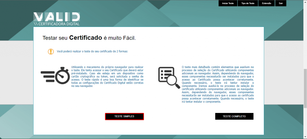 Validade E Teste De Certificado Certificado Digital Curitiba F Cil E